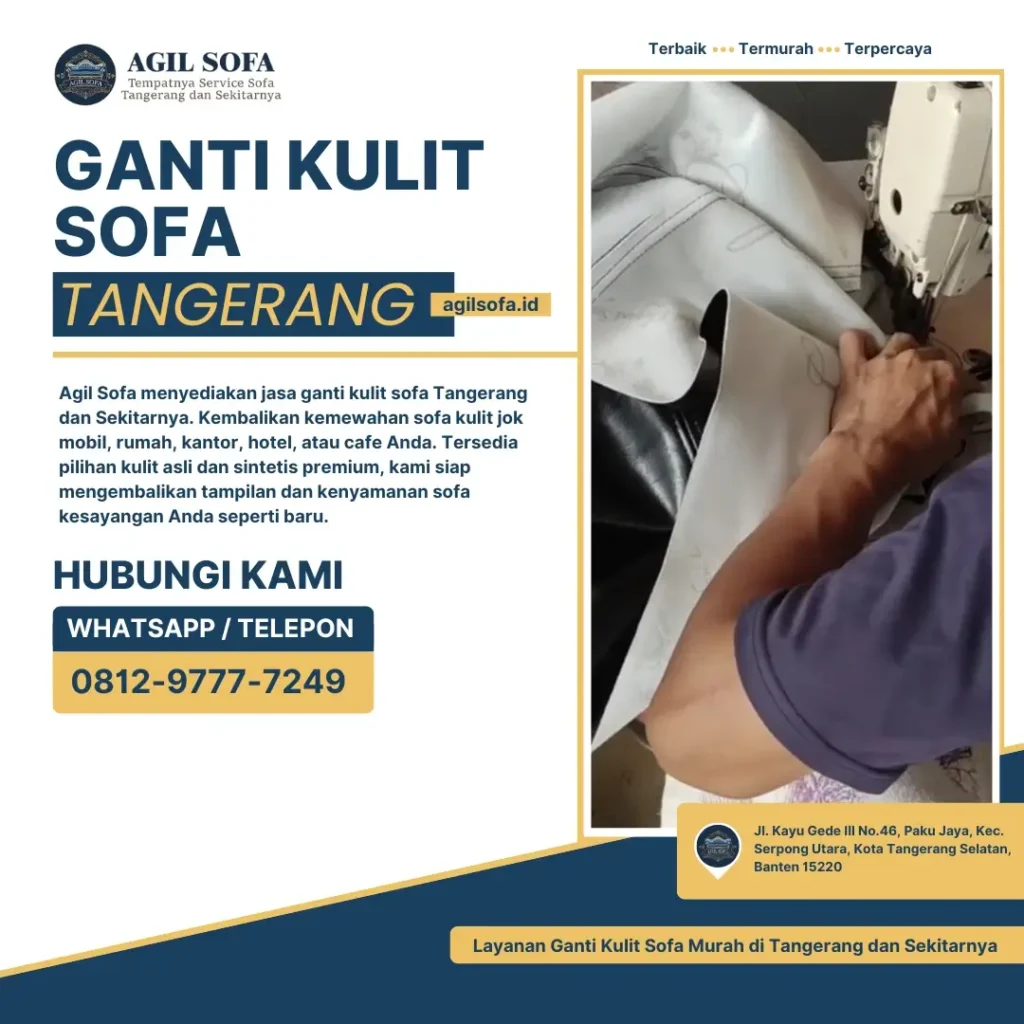 Ganti Kulit Sofa Tangerang